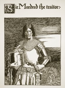 Sir Mordred de verrader, illustratie uit 